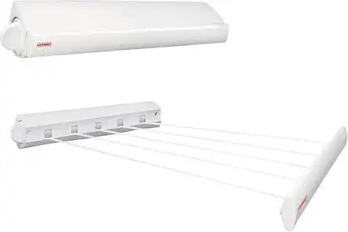 Ausziehbare Wäscheleine Leifheit Wandtrockner Rollfix 210 Longline