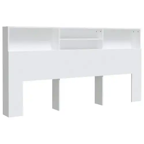 Bettkopfteil Vidaxl mit Ablagen und Regal für Schlafzimmer