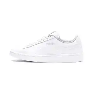 Puma Unisex Smash v2 L Jr Sneaker für Kinder in Weiß, 36 EU