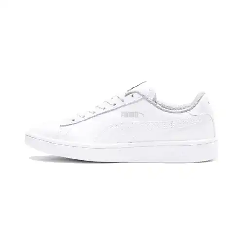 Puma Unisex Smash v2 L Jr Sneaker für Kinder in Weiß, 36 EU