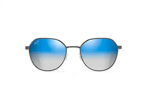 Maui Jim Unisex Sonnenbrille in Blau zu Silber