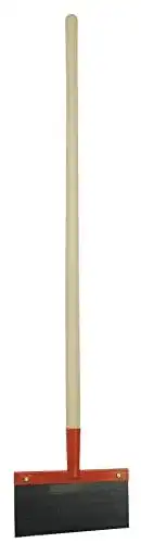 Stoßscharre Kerbl 30 cm mit Stiel und 1 mm Blechstärke