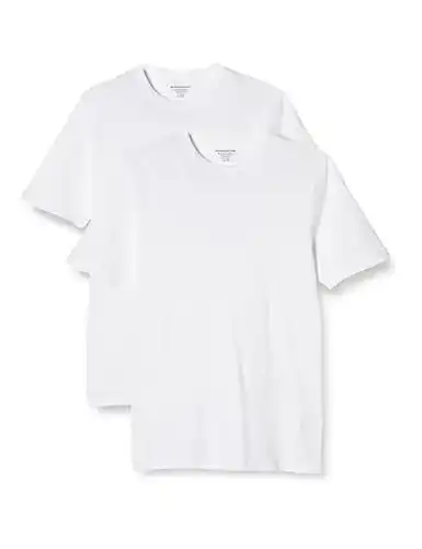 Weißes Herren T-Shirt von Amazon Essentials im 2er-Pack