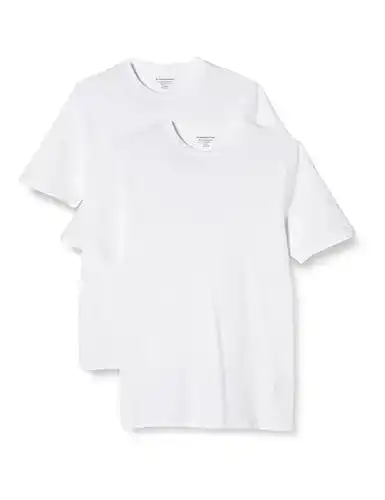 Weißes Herren T-Shirt von Amazon Essentials im 2er-Pack