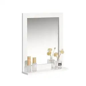 Badspiegel SoBuy FRG129-W mit Ablage für Badezimmer