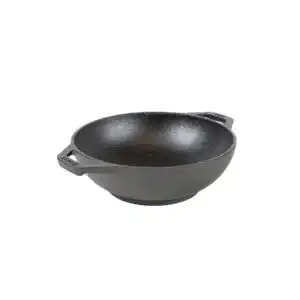 Mini-Wok Lodge aus Gusseisen, 22,9 cm mit Schlaufengriffen