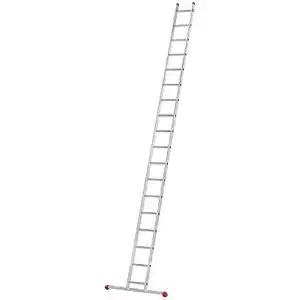 Hailo S60 ProfiStep UNO Anlegeleiter mit 18 Sprossen aus Aluminium
