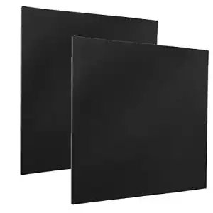 Acrylplatten DRERIO 2 Stück Schwarz Plexiglas 3mm Transparent