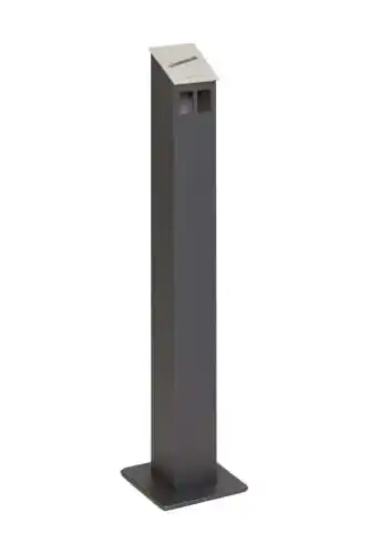 Standaschenbecher Hiska aus pulverbeschichtetem Aluminium