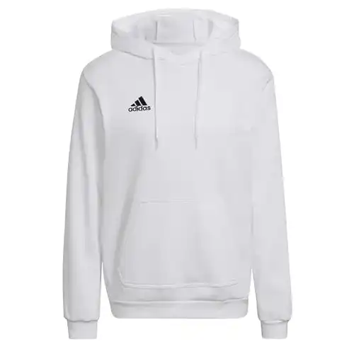 adidas Entrada 22 Sweat Hoodie für Herren in Weiß/Schwarz, Größe M