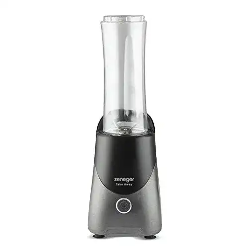 Smoothie Mixer Zeneger mit 300 Watt Leistung und 600ml Flasche