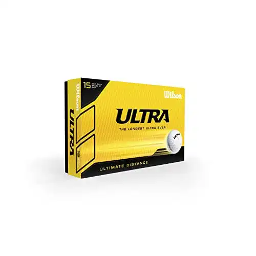 Wilson Staff Ultra Golfbälle, zweiteilig, 15 Bälle im Set