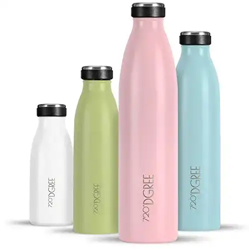 720°DGREE Edelstahl Trinkflasche milkyBottle 750ml BPA-frei und auslaufsicher
