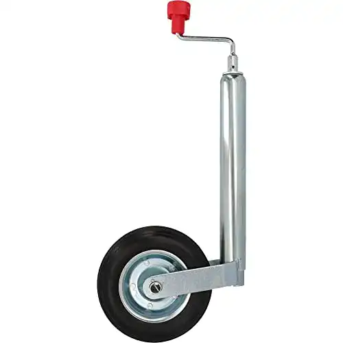 Cartrend Stützrad mit Kurbel für Anhänger und Wohnmobile