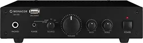 HiFi-Verstärker Monacor SA-100 kompakter Universalverstärker
