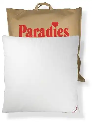 Dreikammer Kopfkissen Paradies 80×80 cm mit Gänsefedern und Daunen