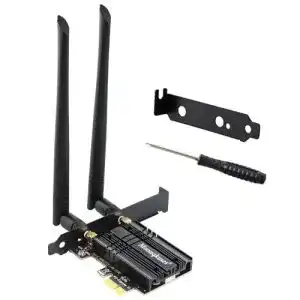 Moonqkuses WiFi 6E WLAN-Bluetooth-Karte 5400Mbps PCIe Adapter