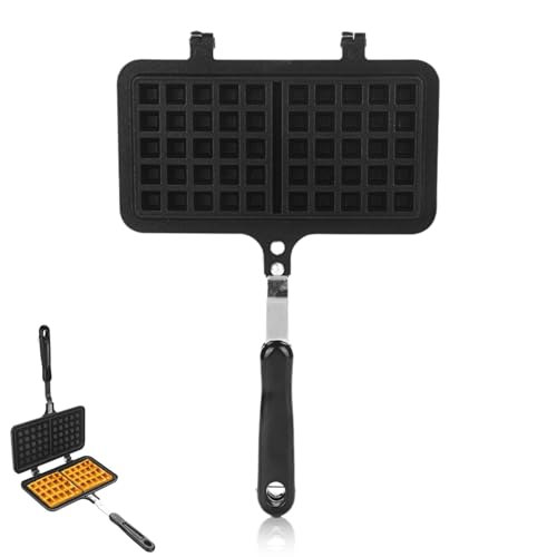 Waffeleisen aus Gusseisen – Handbetriebenes Waffeleisen für Herdplatten