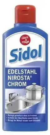 Edelstahlreiniger SIDOL | Gapatec SIDOL reinigt Metalle