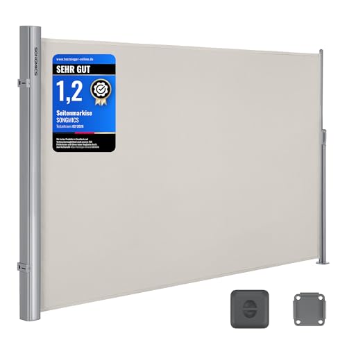 Seitenmarkise SONGMICS Aluminium ausziehbar 160 x 300 cm