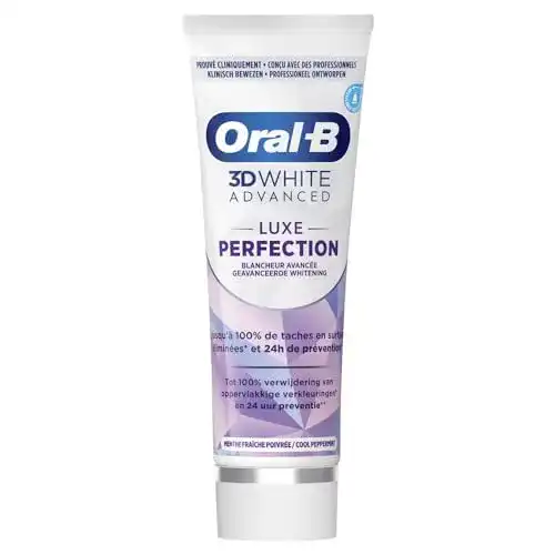 Oral-B Zahnpasta 3D White Advanced Luxe für Whitening und Fleckenschutz