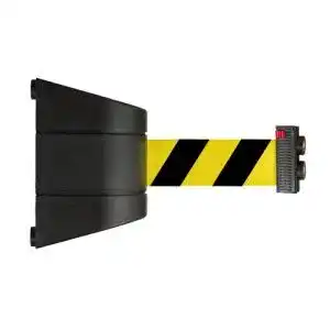 Absperrband FlexiBarrier mit Wandhalterung und magnetischem Gurt