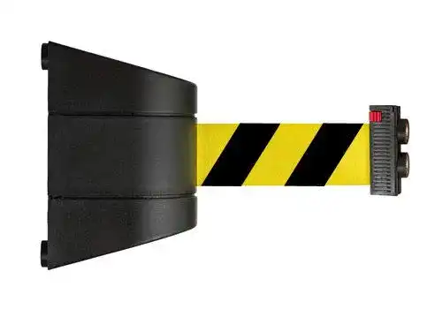 Absperrband FlexiBarrier mit Wandhalterung und magnetischem Gurt
