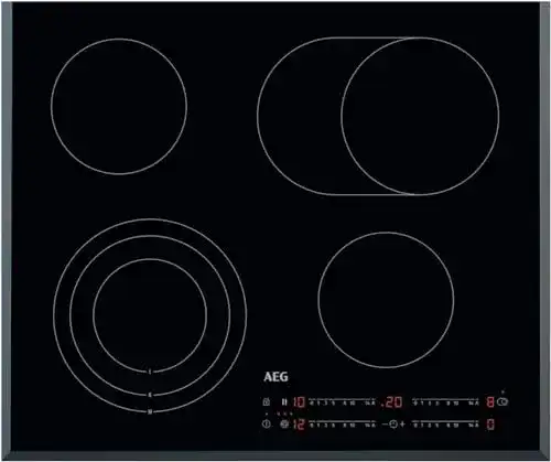 AEG HK654070FB Autarkes Kochfeld mit 4 Kochzonen und Bräterzone