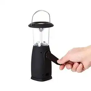 Valink 6 LED Solar Taschenlampe mit Handkurbel und Dynamo