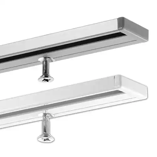Gardinenschiene Gardineum 1,60 m aus Aluminium, 1-läufig, vorgebohrt