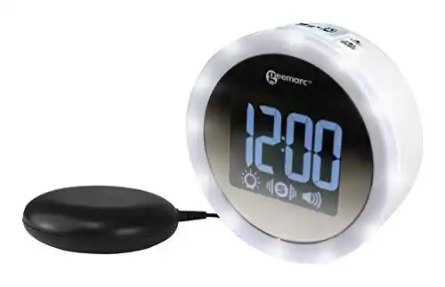 Vibrationswecker Geemarc mit 95dB Alarm und Blitzlicht