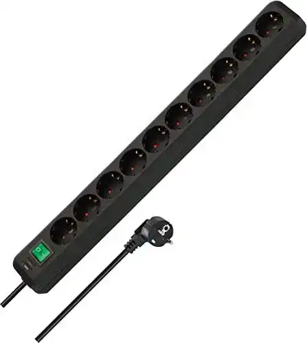 Steckdosenleiste Brennenstuhl Eco-Line 10-Fach mit Schalter und 3m Kabel
