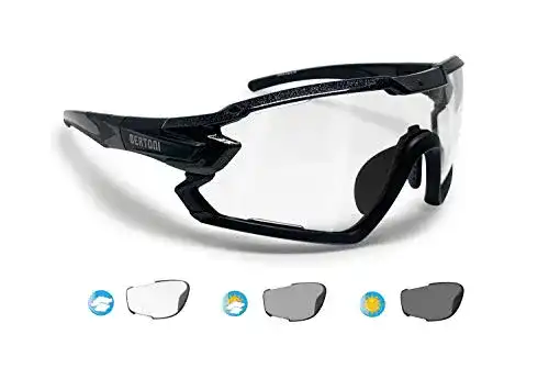 Fahrradbrille für Brillenträger von Bertoni Quasar mit Sehstärke