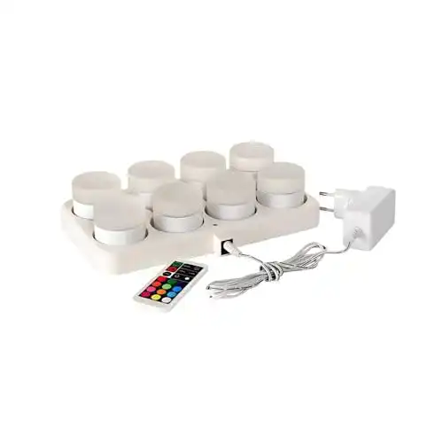 LED-Kerzen Set von Duni – 8 Mini-LED-Kerzen in Weiß