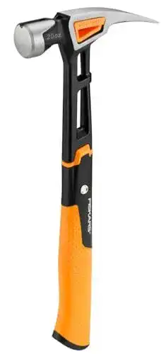 Fiskars Universalhammer IsoCore L für Nägel, 34 cm, 0,91 kg
