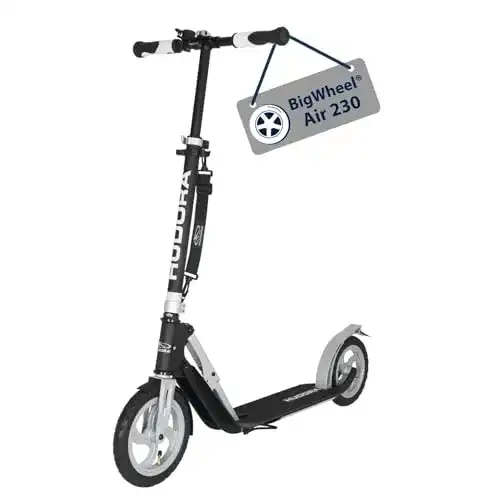 HUDORA BigWheel Air 230 Scooter – Tretroller mit Luftreifen