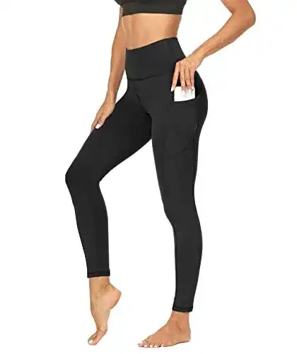 Shape Leggings DDOBB Sport Leggings für Damen mit drei Taschen
