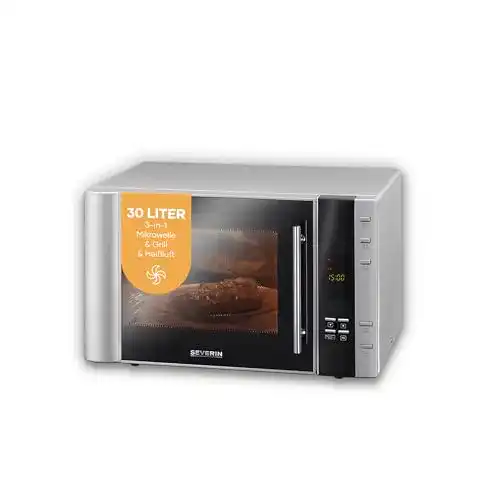 Severin 3-in-1 Mikrowelle mit Heißluft und Grillfunktion