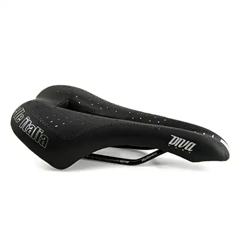 Selle Italia Damen Diva Flow Rennrad-Sattel in Schwarz, S3