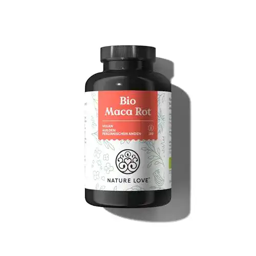 Maca-Kapseln Nature Love Bio Maca Rot, 180 Kapseln