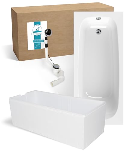 Acryl-Badewanne Calmwaters Premium Komplettset 170×75 cm