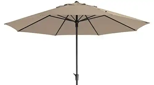 Sonnenschirm 4m Timor Luxe Ecru – Wetterfester Gartenschirm
