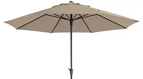 Sonnenschirm 4m Timor Luxe Ecru – Wetterfester Gartenschirm