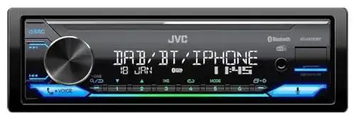 JVC KD-X472DBT USB-Autoradio mit DAB+ und Bluetooth-Freisprechfunktion