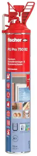 fischer 53080 Brunnenschaum PU 750 – Schnell-Montageschaum für Bauprojekte