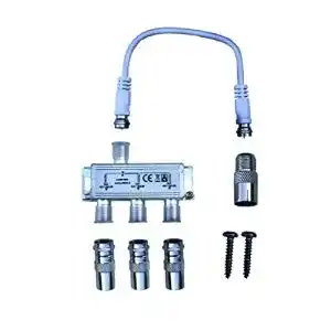 Antennenverteiler Freitag Electronic 3-fach TV-Verteiler für DVB-T-2 und Kabel-TV