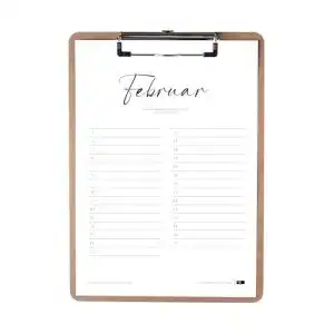 Geburtstagskalender P Portia von Callidus Designs – 12 Monate A4
