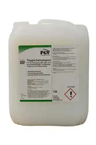 Teppichshampoo 10 Liter für die Reinigung von Teppichen und Textilien