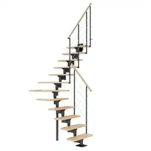 Raumspartreppe Dolle Mittelholmtreppe mit 11 Stufen und Geschosshöhe 228-300 cm