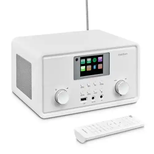 Medion P85027 Internetradio in Weiß mit DAB+ und UKW